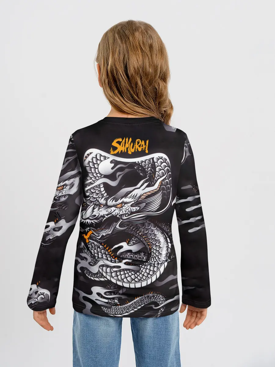 Детский лонгслив / Самурай