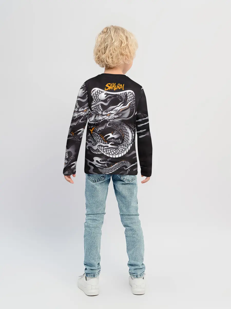 Детский лонгслив / Самурай