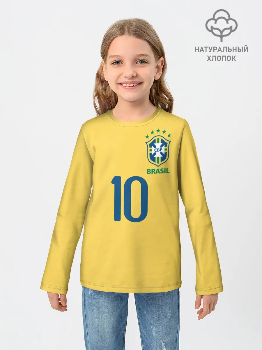 Детский лонгслив / СБОРНАЯ БРАЗИЛИИ ПЕЛЕ