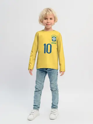 Детский лонгслив / СБОРНАЯ БРАЗИЛИИ ПЕЛЕ