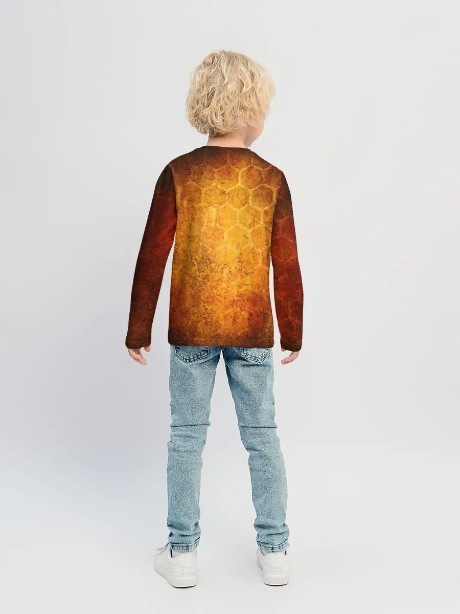 Детский лонгслив / Огненный ВАНПАНЧМЕН