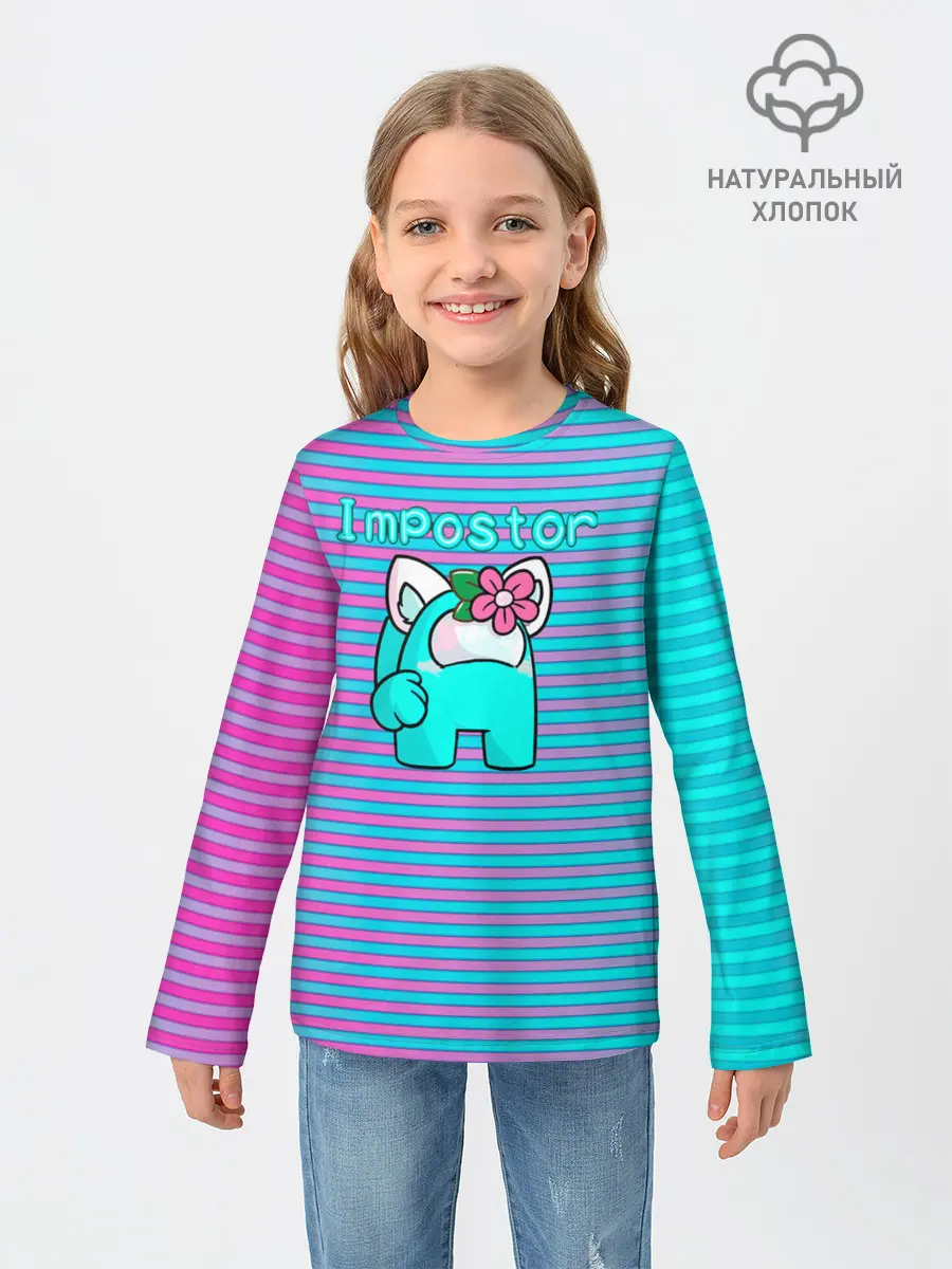 Детский лонгслив / Among Us