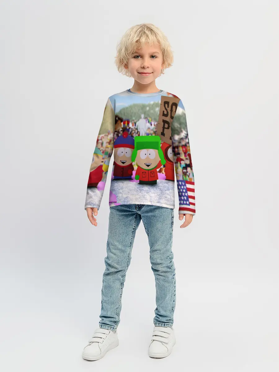 Детский лонгслив / Южный Парк / South Park .