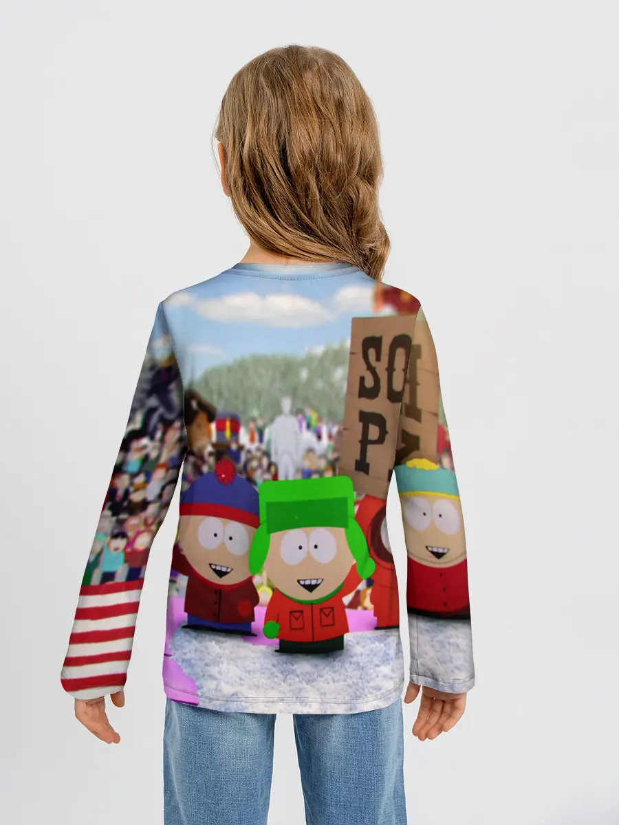 Детский лонгслив / Южный Парк / South Park .