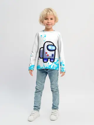 Детский лонгслив / among us