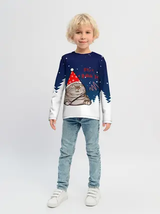 Детский лонгслив / Вжух и Новый Год