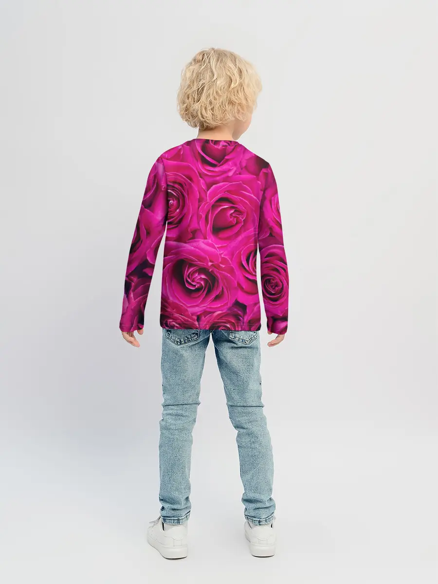 Детский лонгслив / Розы