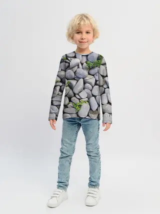 Детский лонгслив / Камни
