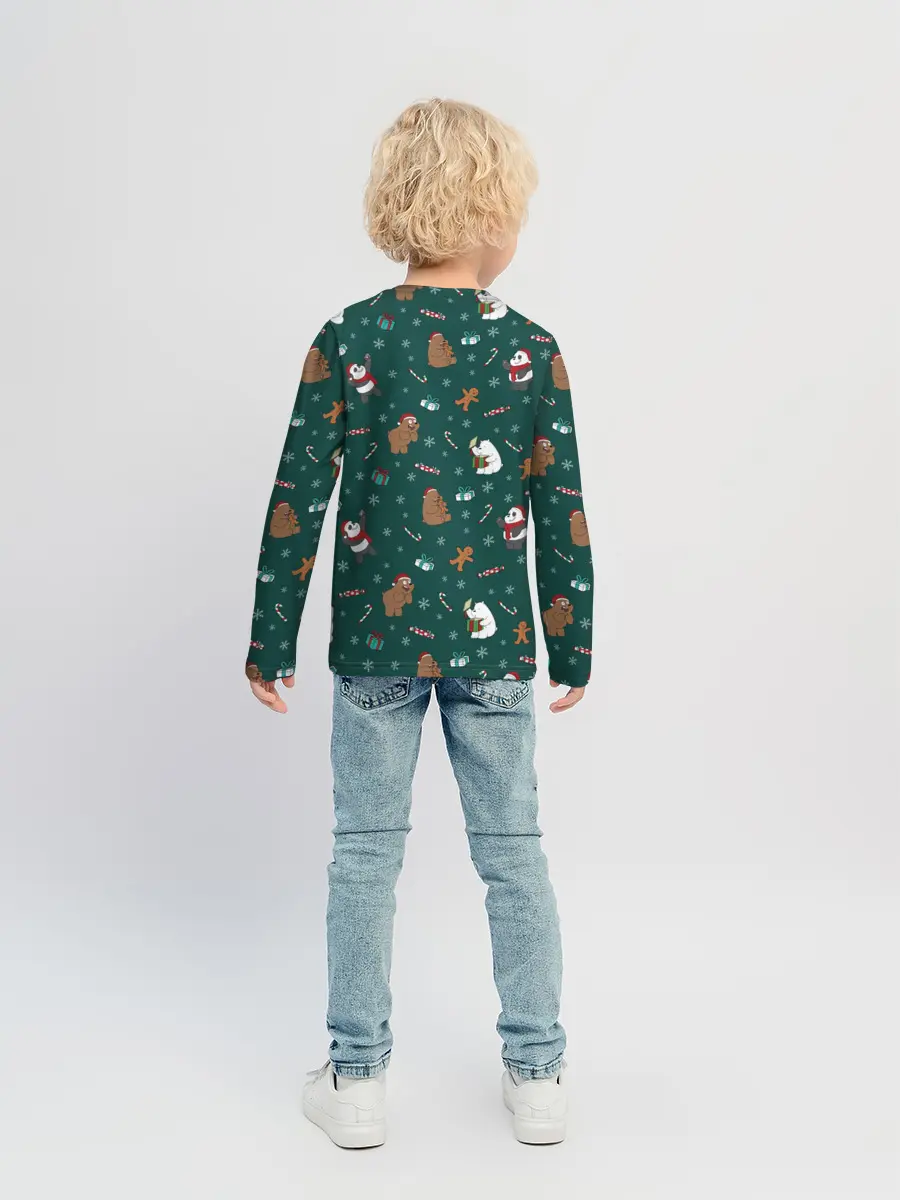 Детский лонгслив / We Bare Bears