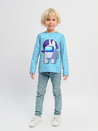 Детский лонгслив / AMONG US - ЕДИНОРОГ