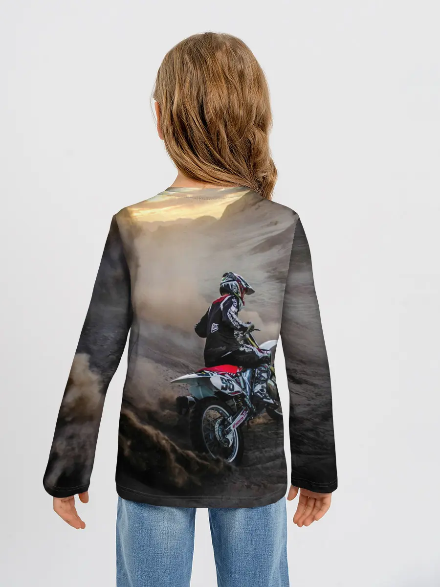 Детский лонгслив / Душа питбайкера