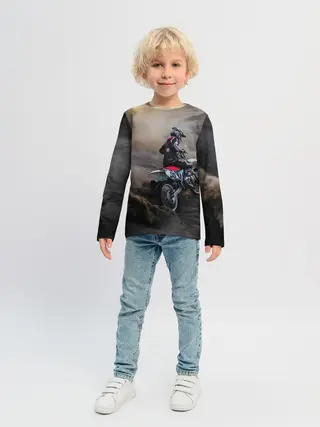 Детский лонгслив / Душа питбайкера