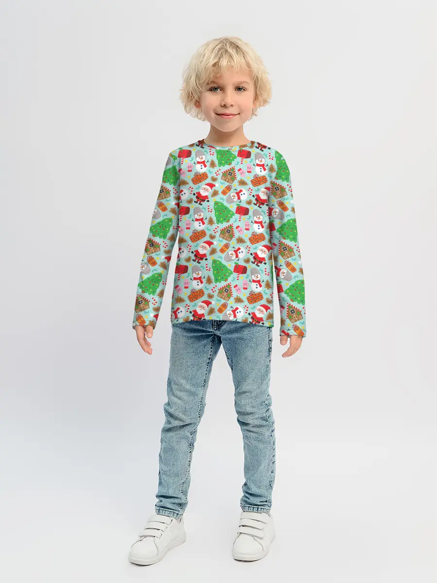 Детский лонгслив / Новый Год