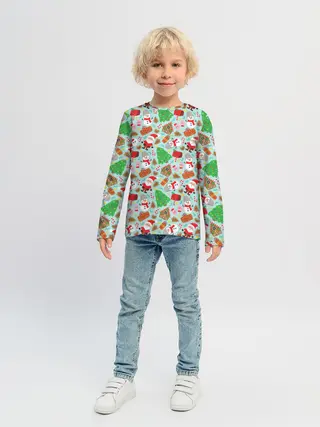 Детский лонгслив / Новый Год