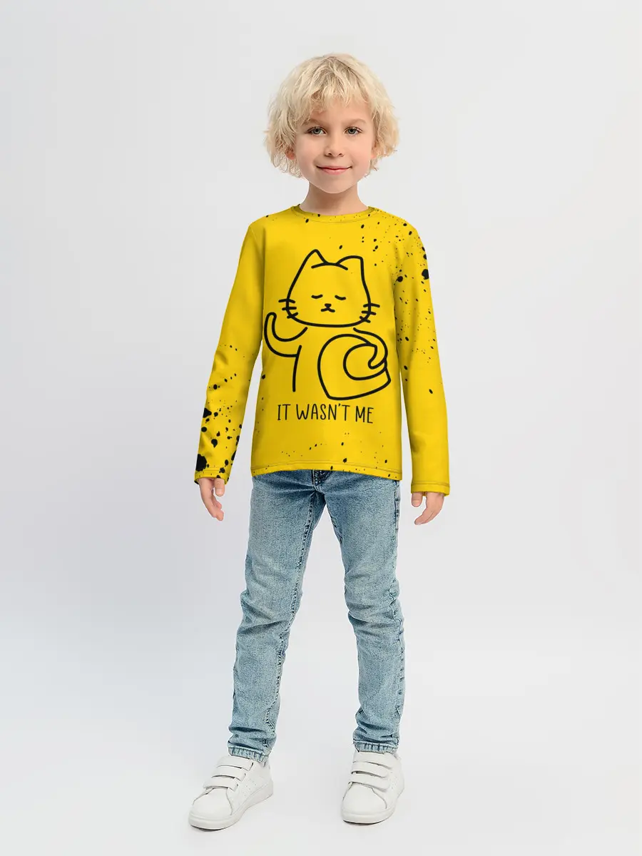 Детский лонгслив / AMONG US - КОТИК