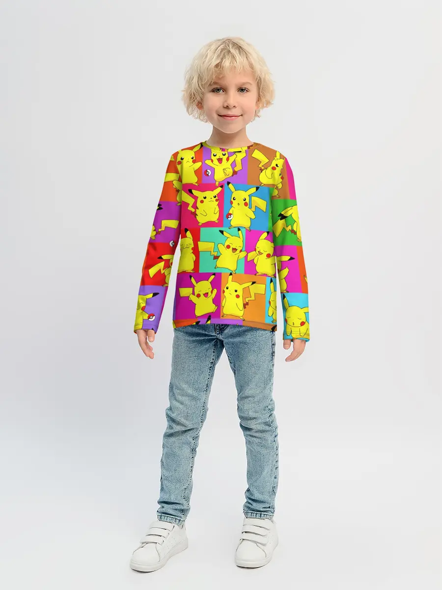 Детский лонгслив / ПИКАЧУ