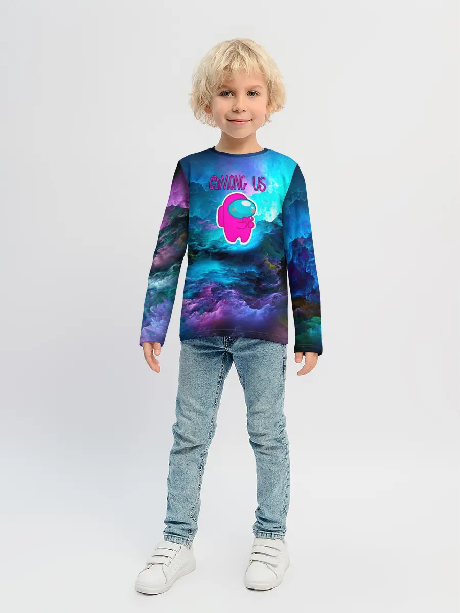 Детский лонгслив / Among Us