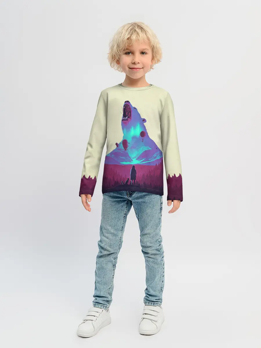 Детский лонгслив / Armored bear