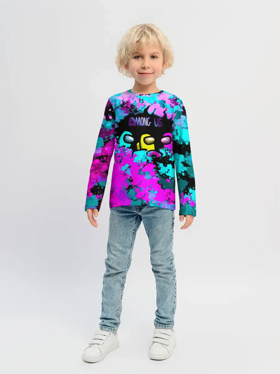 Детский лонгслив / Among Us