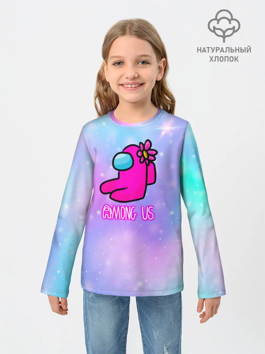 Детский лонгслив / Among Us