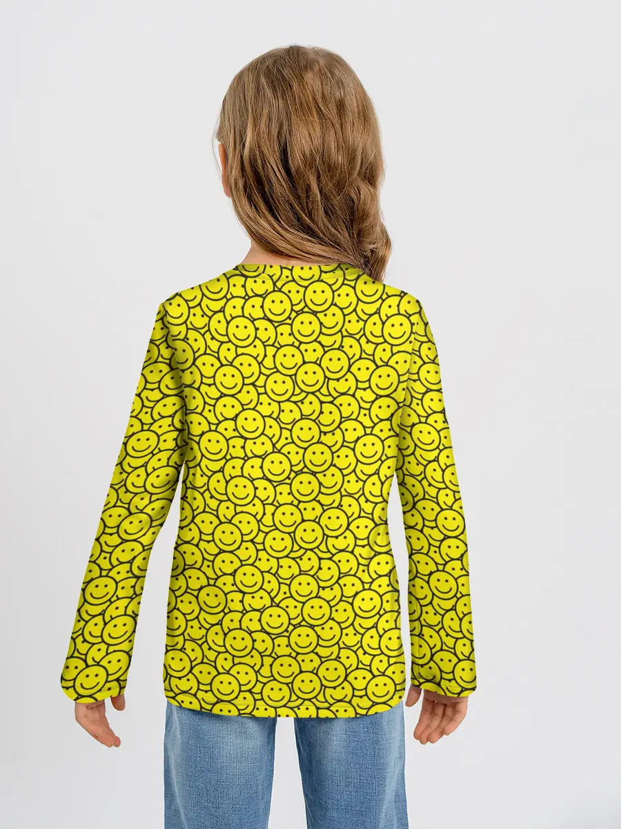 Детский лонгслив / Смайлики
