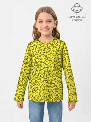 Детский лонгслив / Смайлики