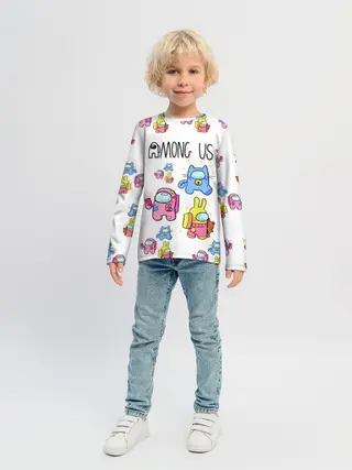 Детский лонгслив / Among Us