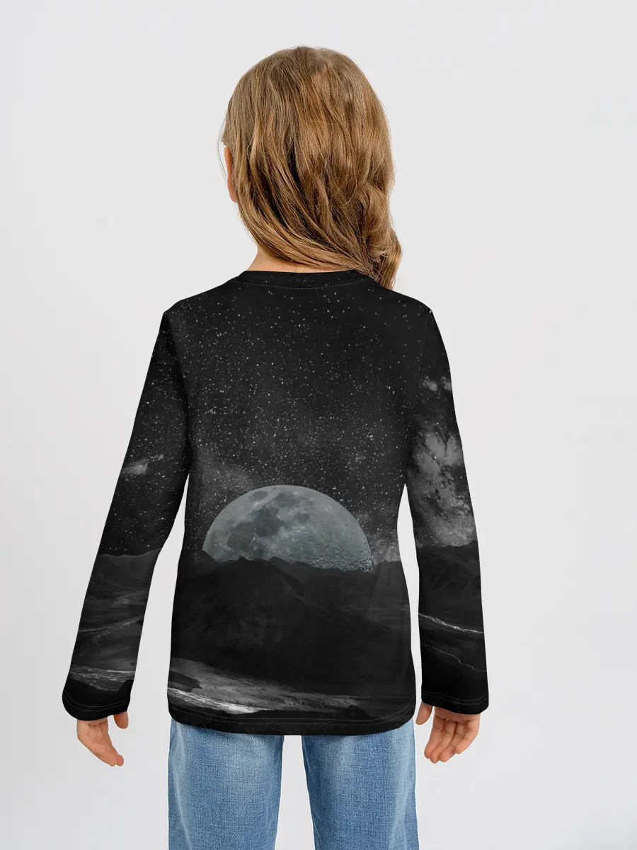 Детский лонгслив / Луна