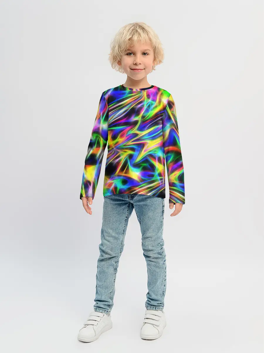 Детский лонгслив / Космическая хризонтема