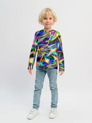 Детский лонгслив / Космическая хризонтема