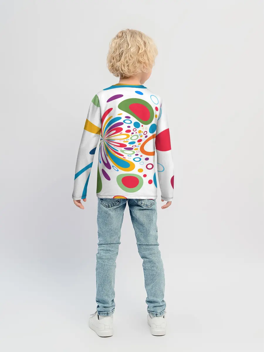 Детский лонгслив / Яркие краски
