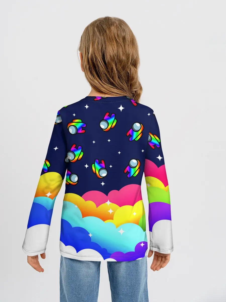 Детский лонгслив / РАДУЖНЫЙ IMPOSTOR