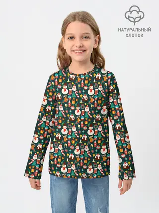 Детский лонгслив / Новый Год