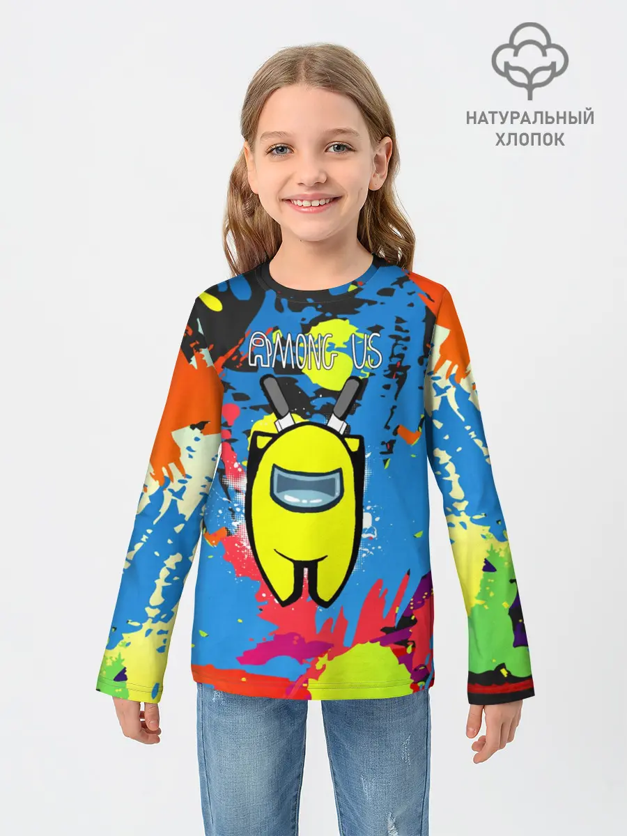 Детский лонгслив / Among Us