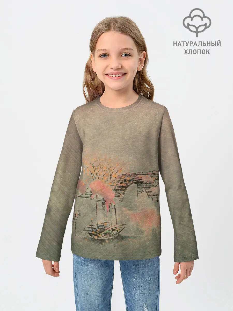 Детский лонгслив / Пейзаж