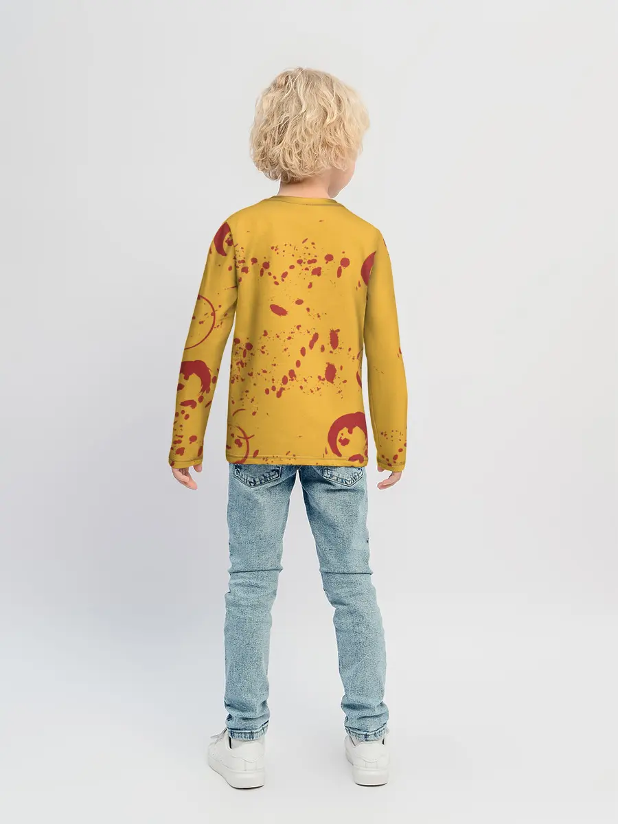 Детский лонгслив / Лис Самурай