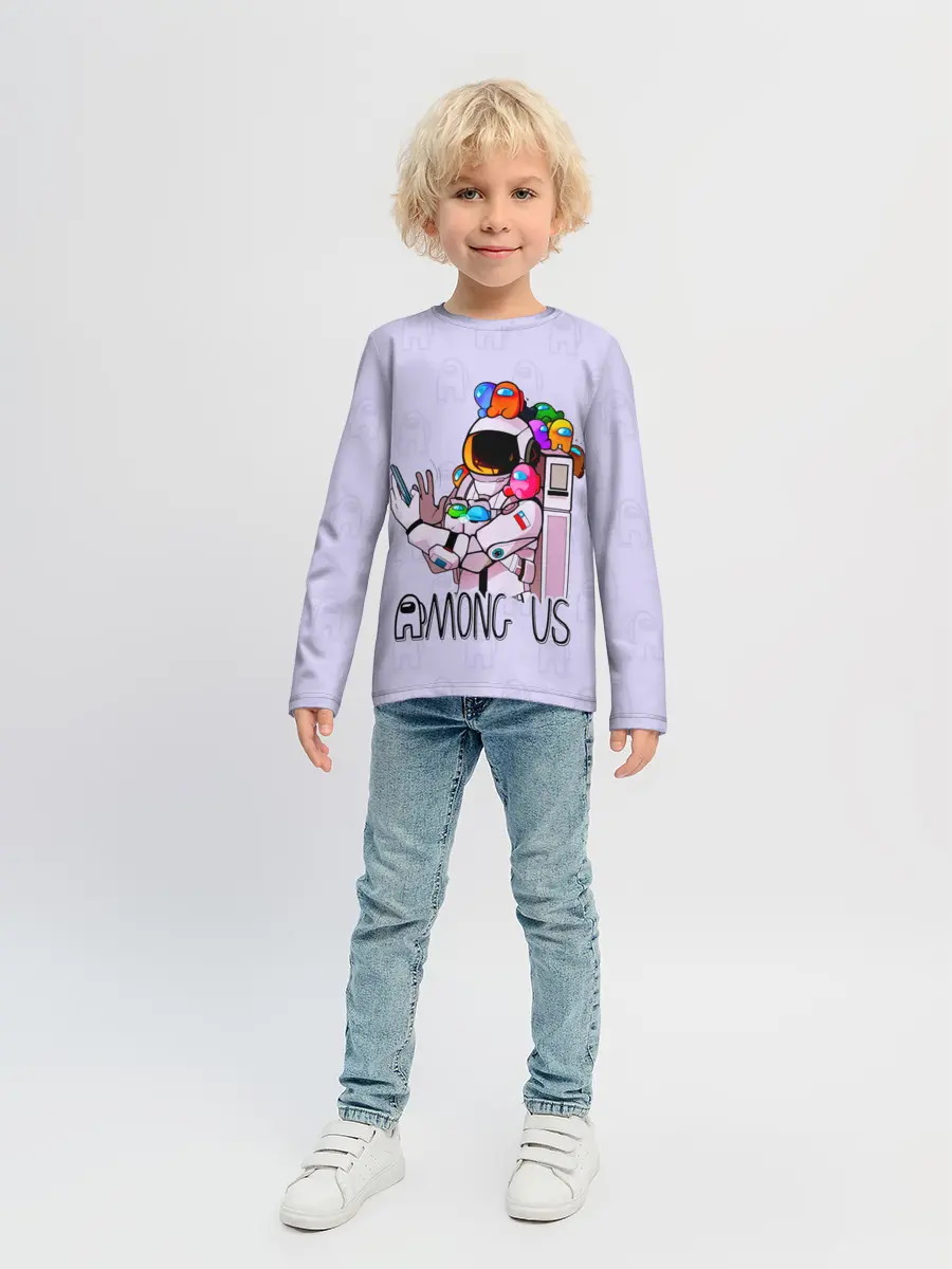 Детский лонгслив / Among Us