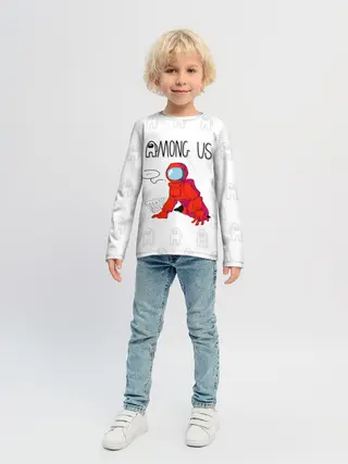 Детский лонгслив / Among Us
