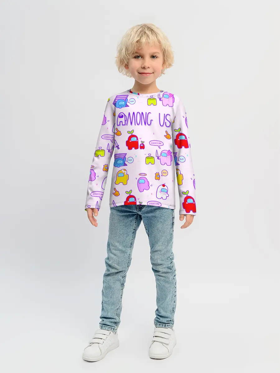 Детский лонгслив / Among Us