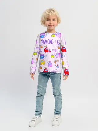 Детский лонгслив / Among Us