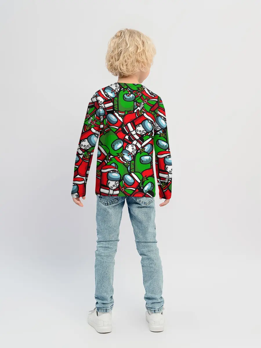 Детский лонгслив / НОВОГОДНИЙ AMONG US