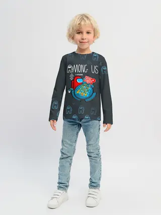 Детский лонгслив / Among Us