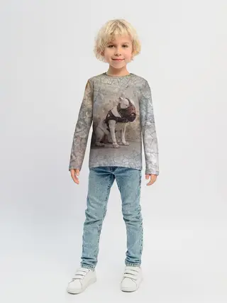 Детский лонгслив / Бойцовый бультерьер