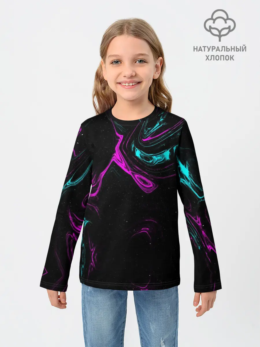 Детский лонгслив / Glitch