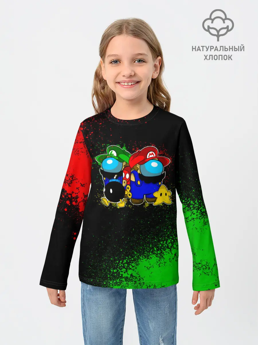 Детский лонгслив / Among Us