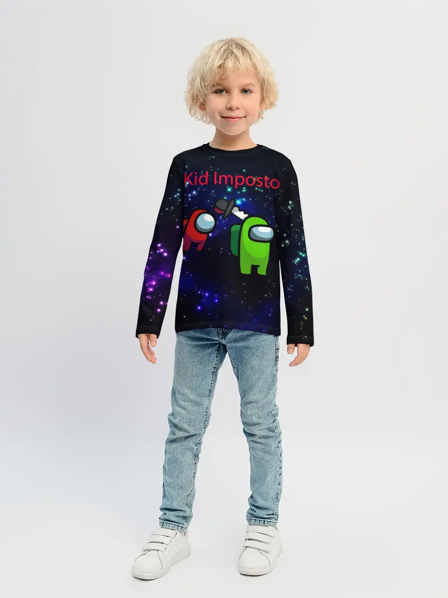 Детский лонгслив / Among us Impostor