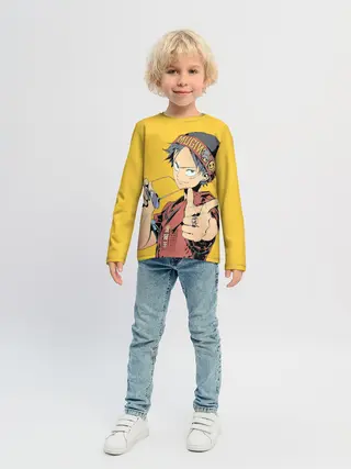 Детский лонгслив / One Piece Luffy Луффи