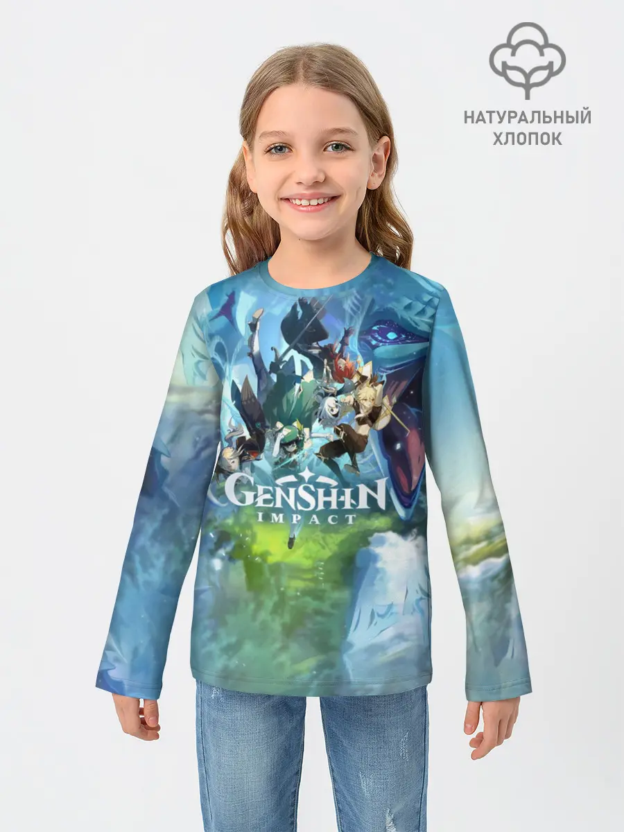 Детский лонгслив / Genshin Impact