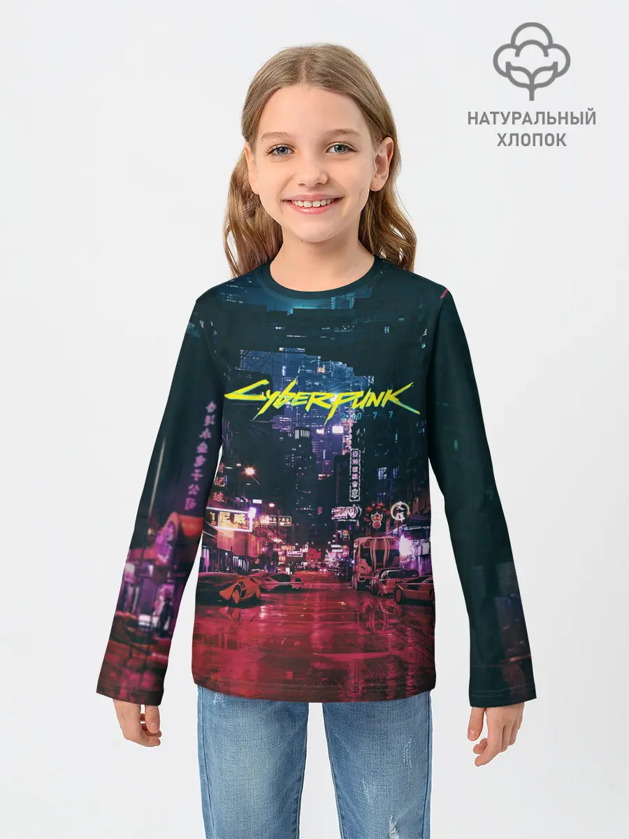 Детский лонгслив / Cyberpunk 2077