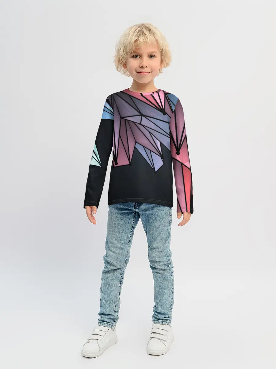 Детский лонгслив / ГеометриЧеский Рисунок